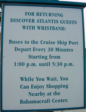 Paradise Island shuttle to cruise ships